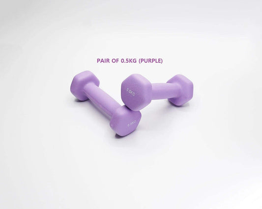 Neoprene Dumbbell Pair – Cast Iron Core Non-Slip Weights 0.5Kg–5Kg – Home Gym UK